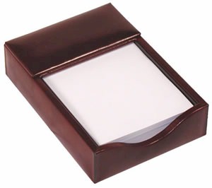 726 Bosca 4.75 x 7inch Memo Box in rich traditional old world leather