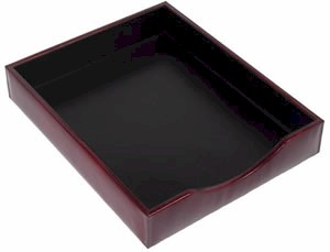 732 Bosca Letter Tray without Lid in rich traditional old world leather