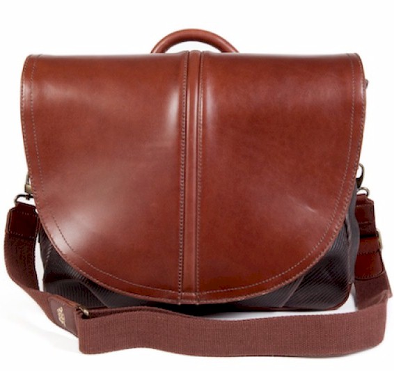 811 Bosca Faustino Fabric and Leather Mail Bag