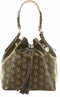 5S370 Dooney & Bourke 1975 Signature Drawstring