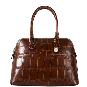 Dooney and Bourke Croco Large Zip Zip Satchel