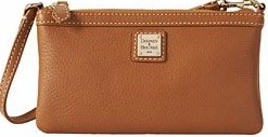 ql111 dooney bourke leather lrg  wristlet