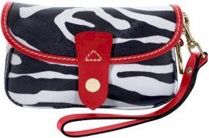 qz020 dooney bourke zebra flp ovr wristlet