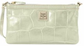 uw111 dooney bourke soft croc lrg wristlet