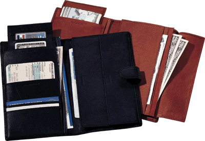 2155 Leather Passport/Travel Organizer Case cases