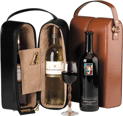 6226 Leather Wine Presentation