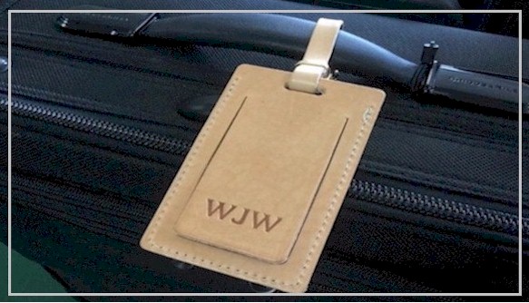 Beautiful Leather Luggage Tags