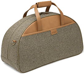 1940 Hartmann Tweed moon duffel carry-on