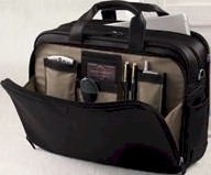 #203 Johnston and Murphy leather Briefcase