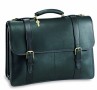 2499 Jack Georges University Triple Gusset Leather Flap-Over with 2 buckle stra
