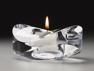 5131 Nambe Twist Votive w/Candle