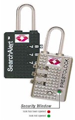TSA SearchAlert Lock in Black and Pewter