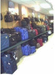 An endless display of luggage......